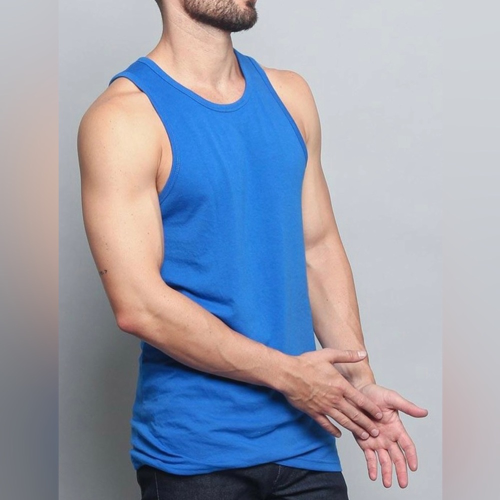 R Blue Tank Top